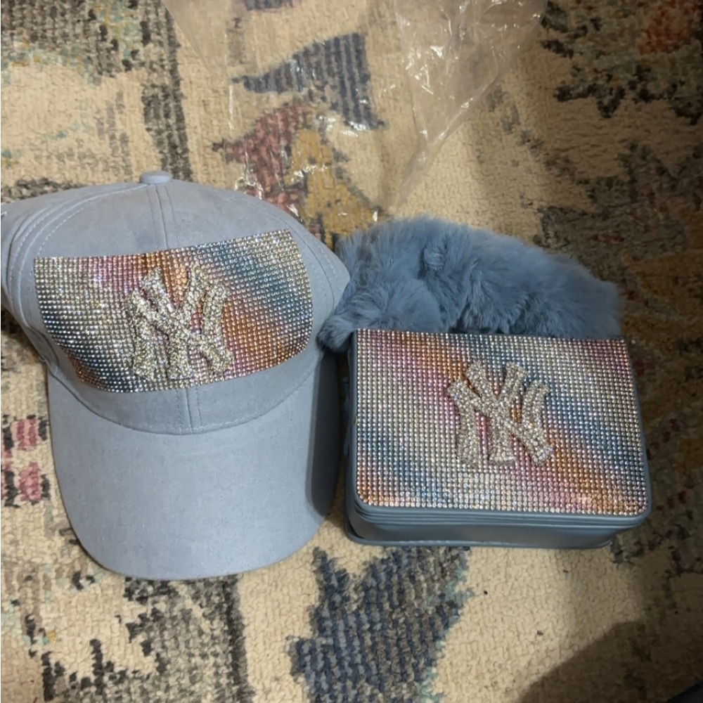 Blinged Hat & Mini Purse Duo